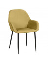 Fauteuil - L 55.7 cm x l 59.2 cm x H 85 cm - Giulia - Jaune moutarde