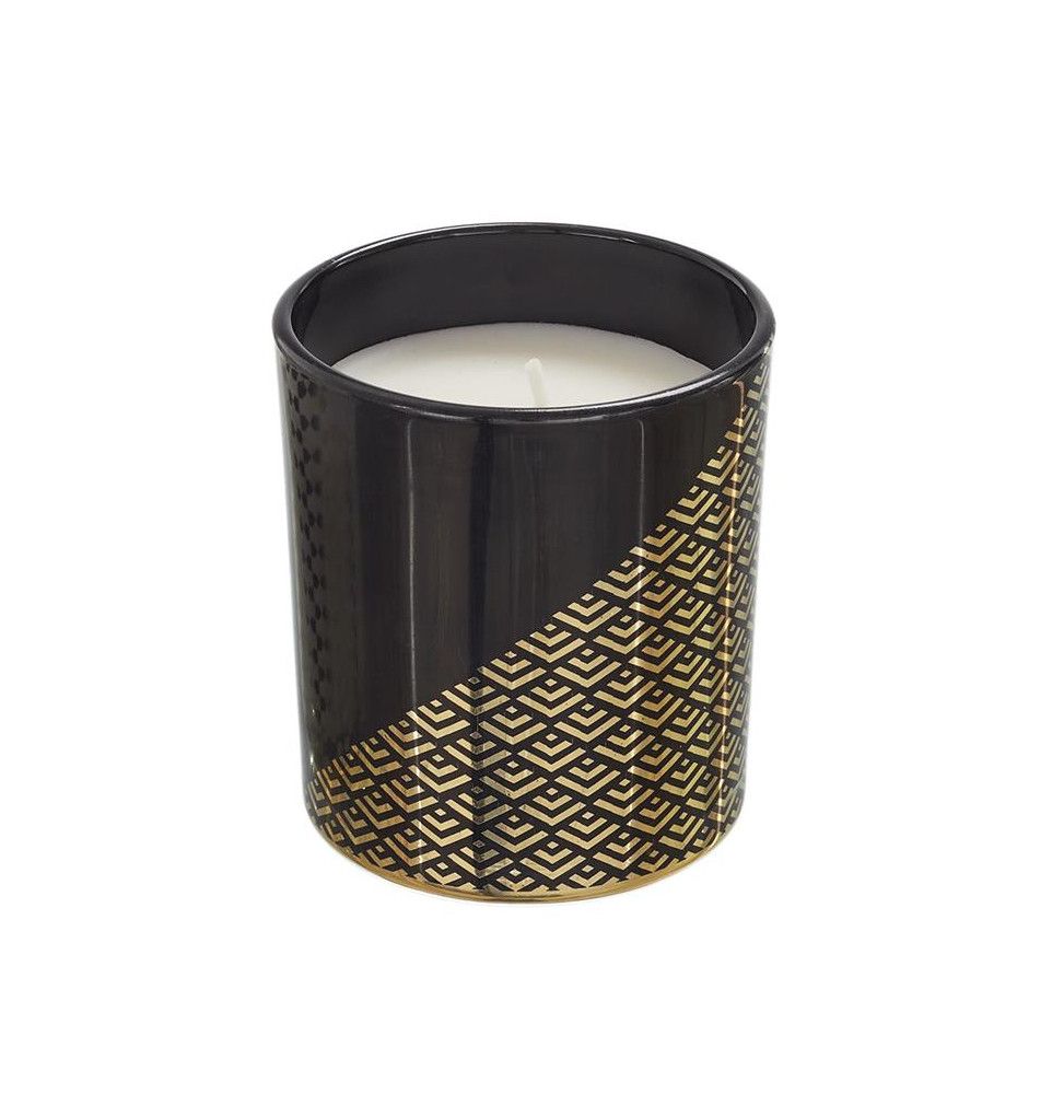 Bougie parfumée Vanille - Bijou surprise - D 7,5 x H 7,9 cm - Noir