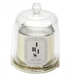 Bougie parfumée iris avec Cloche - Bijou surprise - D 6,8 x H 11 cm