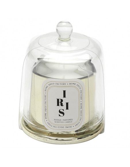 Bougie parfumée iris avec Cloche - Bijou surprise - D 6,8 x H 11 cm