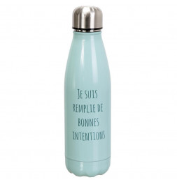 Bouteille de transport - 50CL - Mots - Bleu