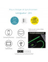 Câble de charge rapide - Type C - Phosphorescent - L 2 M - Vert