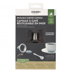 Capsule à café réutilisable en acier - Compatible Nespresso