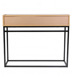 Console en bois - L 100 x l 35 cm - Noir