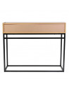 Console en bois - L 100 x l 35 cm - Noir