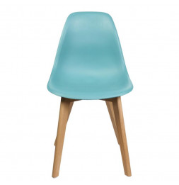 Chaise scandinave - L 46,2 x l 52 cm - Turquoise