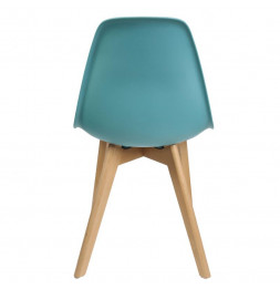 Chaise scandinave - L 46,2 x l 52 cm - Turquoise