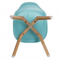 Chaise scandinave - L 46,2 x l 52 cm - Turquoise