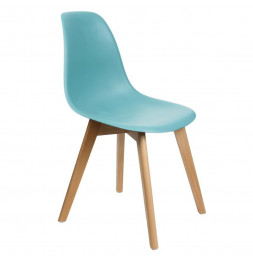 Chaise scandinave - L 46,2 x l 52 cm - Turquoise