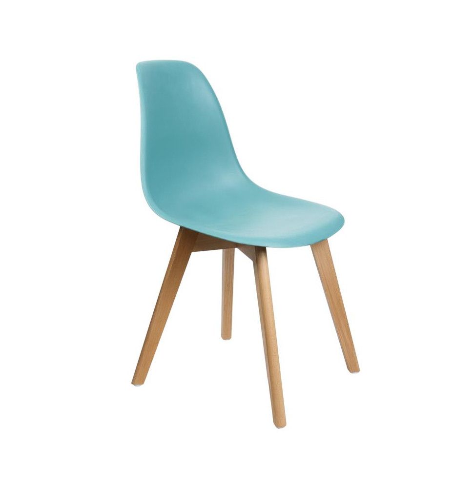 Chaise scandinave - L 46,2 x l 52 cm - Turquoise
