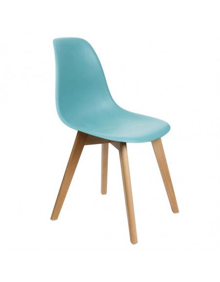 Chaise scandinave - L 46,2 x l 52 cm - Turquoise