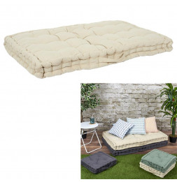 Matelas de palette ou de sol - L 120 x l 80 cm - Beige