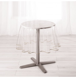 Nappe cristal ronde en PVC...