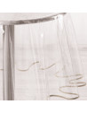 Nappe cristal ronde en PVC Biais - D 180 cm - Taupe