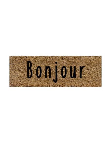 Paillasson rectangulaire - L 40 x H 60 cm - Bonjour