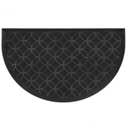 Tapis demi-lune - L 75 x H 45 cm - Emilio Noir