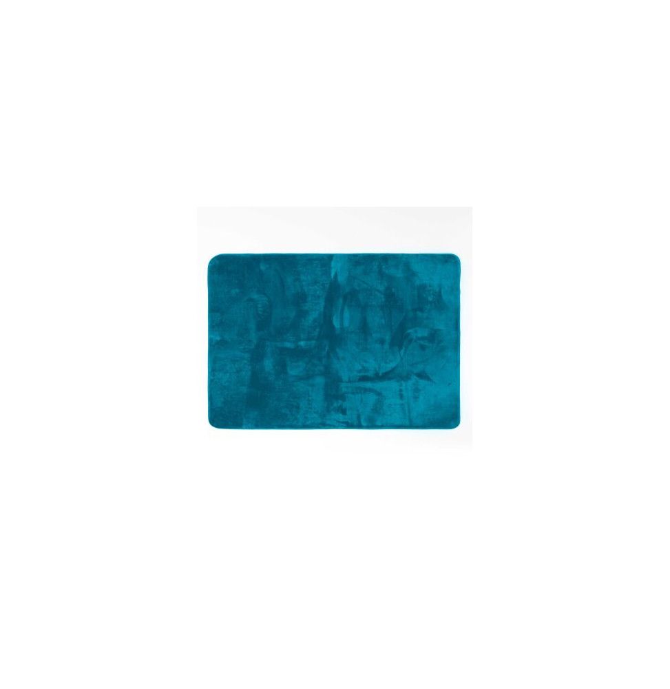 Tapis rectangulaire - L 170 x H 120 cm - Bleu