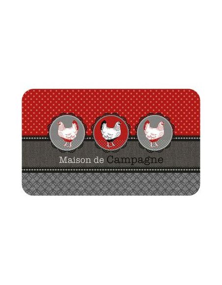 Tapis rectangulaire en mousse - L 75 x 45 cm - Auberge