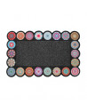 Tapis rectangulaire - L 75 x 45 cm - PVC - Rosa Color