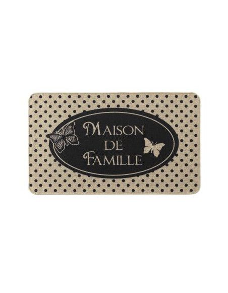 Tapis rectangulaire tissé - L 75 x 45 cm - Maisonnée