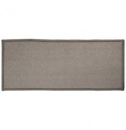 Tapis rectangulaire uni - L 120 x 50 - Gris