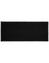 Tapis rectangulaire uni - L 120 x 50 - Noir