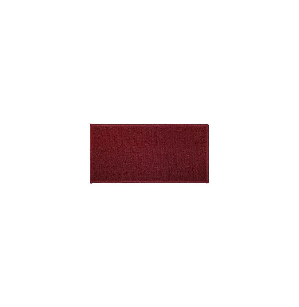 Tapis rectangulaire uni - L 120 x 50 - Rouge