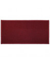 Tapis rectangulaire uni - L 120 x 50 - Rouge