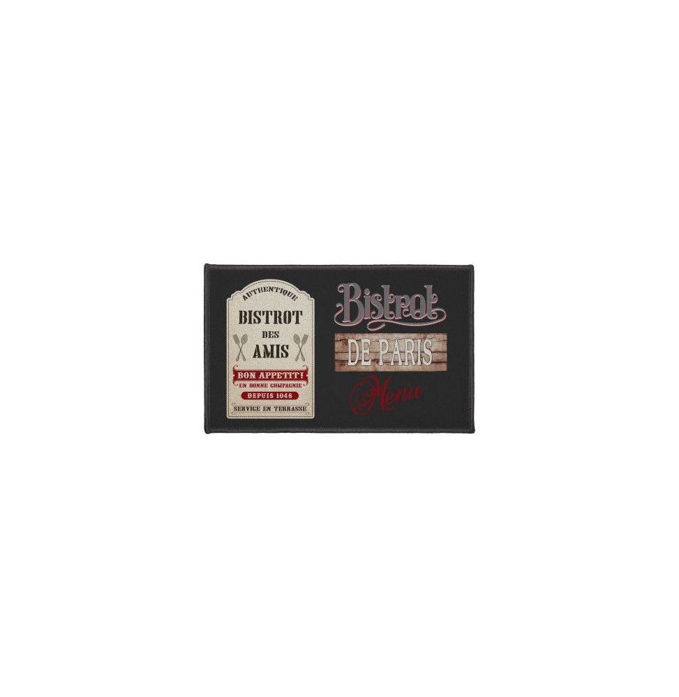 Tapis rectangulaire - L 80 x 50 cm - Bistrot Des Amis