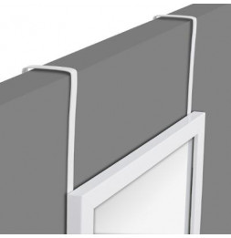 Miroir de porte en aluminium - L 34 x H 94 cm - Blanc