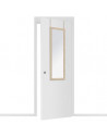 Miroir de porte en bois - L 35 x H 109 cm - Beige