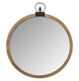 Miroir rond Gousset en bois...