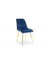 Chaise Chic - L 50 x l 43 x H 88 cm - Bleu Marine