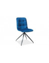 Chaise - Texo - L 45 cm x l 42 cm x H 87 cm - Bleu