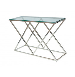 Console en verre - L 80 cm x l 40 cm x H 78 cm - Zegna