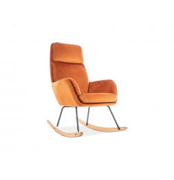 Chaise berçante - Hoover - L 70 x l 49 x H 106 cm - Orange
