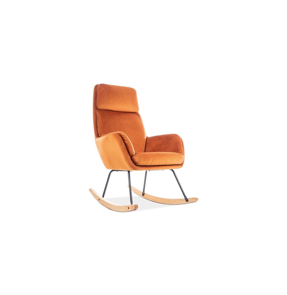 Chaise berçante - Hoover - L 70 x l 49 x H 106 cm - Orange