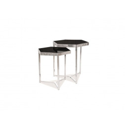 Set de 2 tables d'appoint -...