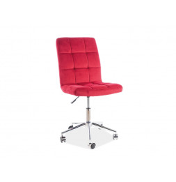 Fauteuil pivotant - Swivel Q20 - L 45 x l 40 x H 87 cm - Rouge