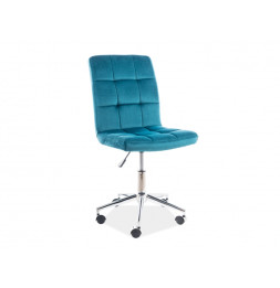 Fauteuil pivotant - Swivel Q20 - L 45 x l 40 x H 87 cm - Turquoise