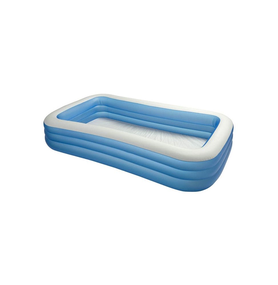 Piscine gonflable rectangulaire family - Bleu - Intex