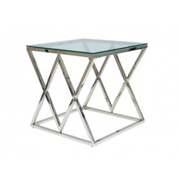 Table basse en verre - 55 x 55 x 55 cm - Zegna