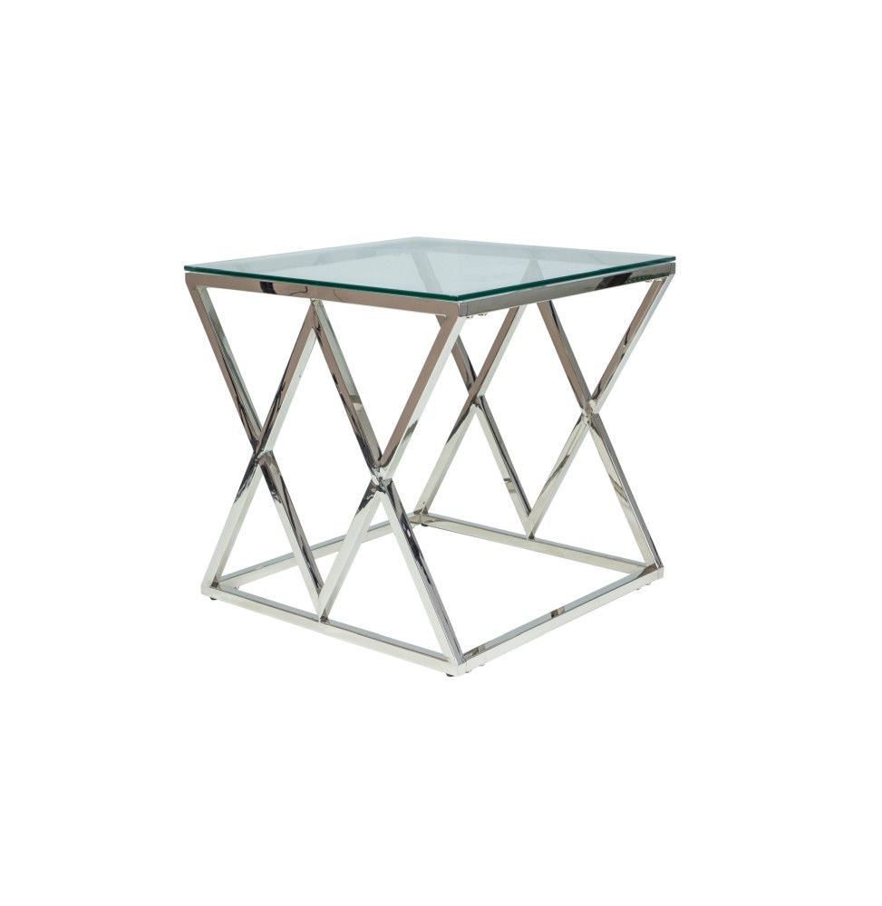 Table basse en verre - 55 x 55 x 55 cm - Zegna