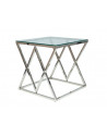 Table basse en verre - 55 x 55 x 55 cm - Zegna