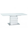 Table Leonardo - L 140 x l 80 x H 76 cm - Blanc
