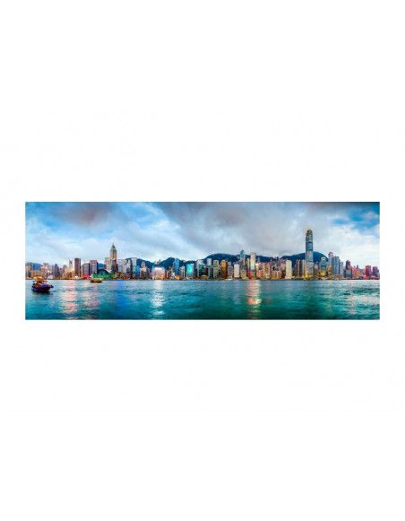Tableau en verre - Hongkong - L 160 cm x H 60 cm