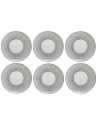 Set de 6 assiettes plates Lunis - D 27 cm - Noir