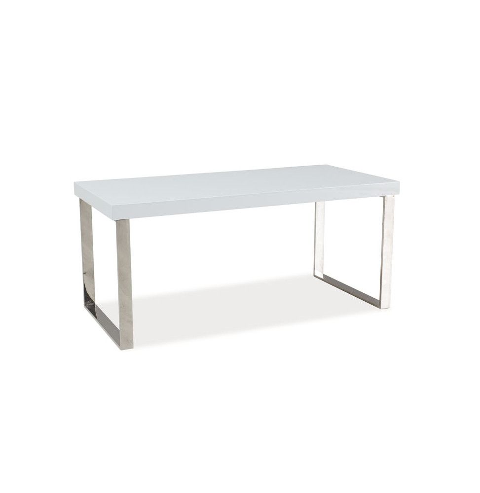 Table basse - L 100 cm x l 60 cm x H 42 cm - Rosa - Blanc