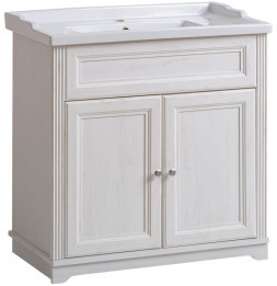 Meuble sous vasque - 80 x 45 x 79 cm - Lutecia White