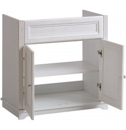 Meuble sous vasque - 80 x 45 x 79 cm - Lutecia White